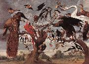 Jan Van Kessel Mockery of the Owl painting